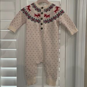 NWOT! Knit Hanna Andersson Holiday One Piece